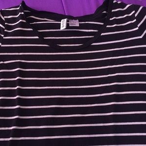 Black and white striped shirt